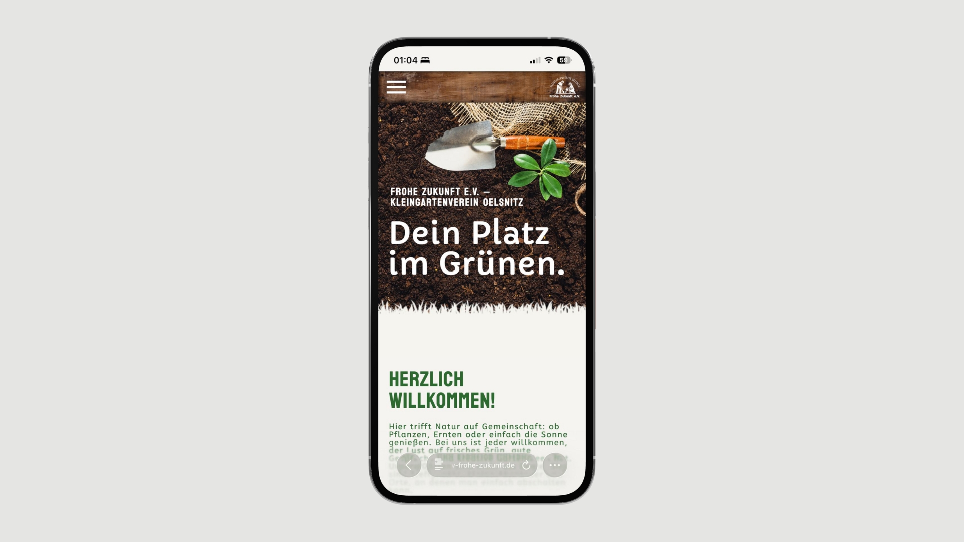 KGV Frohe Zukunft – Website